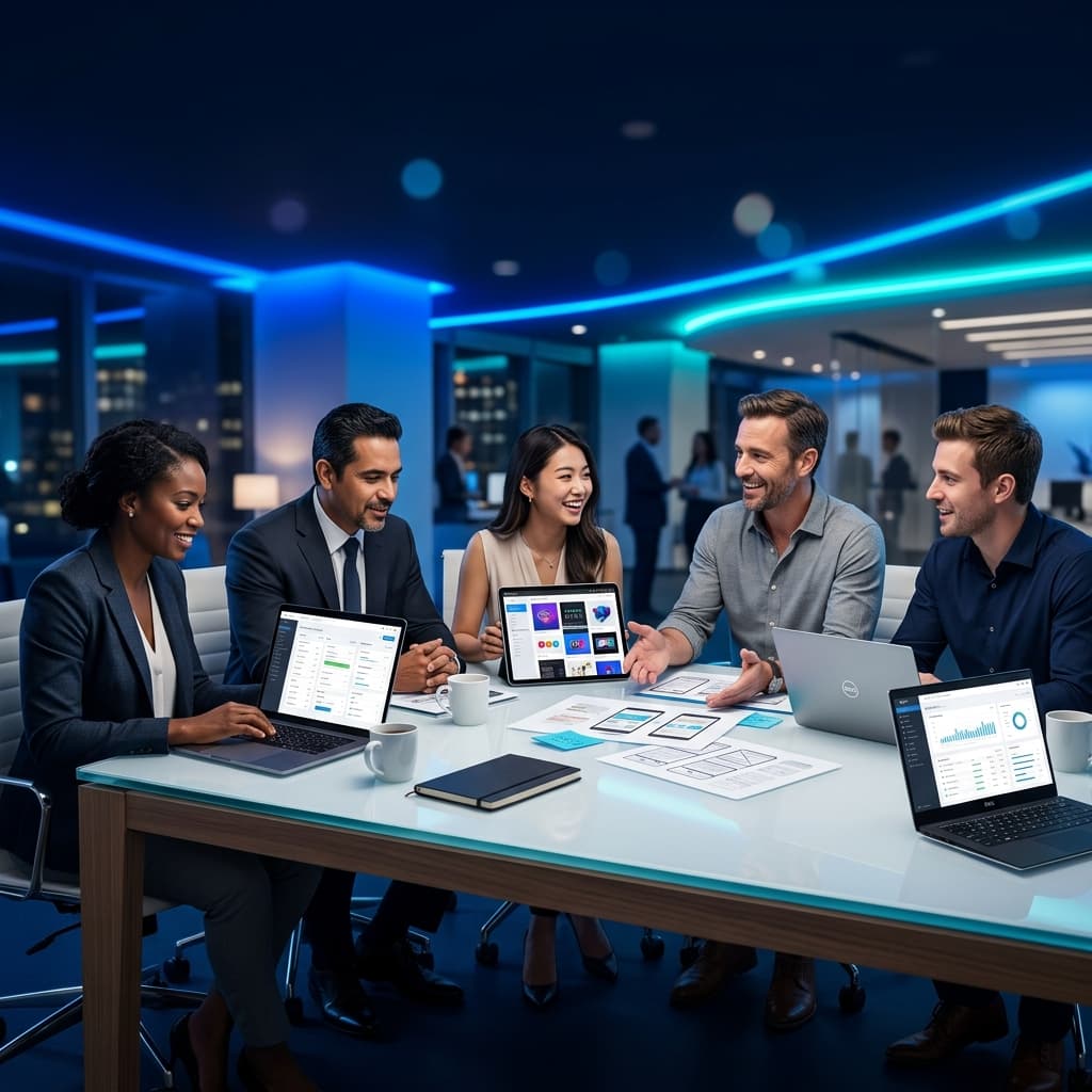 Team collaborating on Worqlee